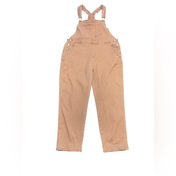 Stretch Denim Tomboy Bib Overalls Jumpsuit Plus Size XL High Waisted Tapered - Picture 7 of 10